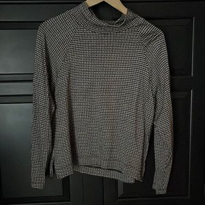Lou & Grey for LOFT herringbone mock turtleneck. Size M